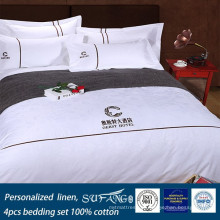 Linho personalizado, 4PCS jogo de cama 100% algodão